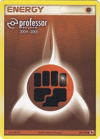 Fighting Energy (105/109) (2004 2005) [Professor Program Promos] | Card Citadel