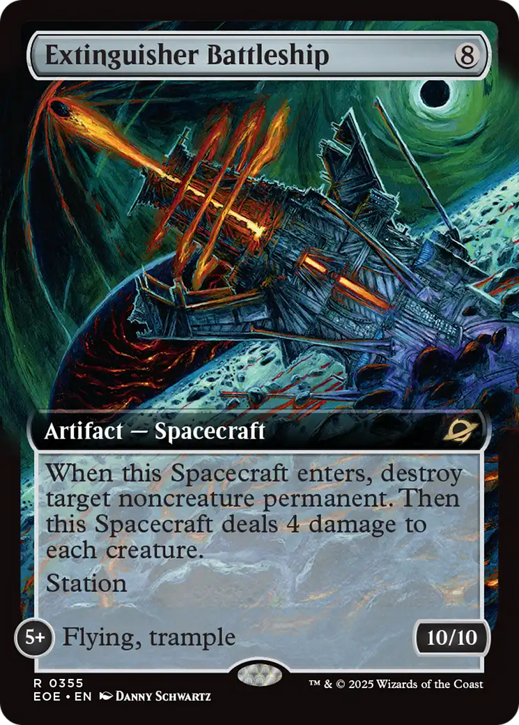 Extinguisher Battleship (Extended Art) [Edge of Eternities] | Card Citadel