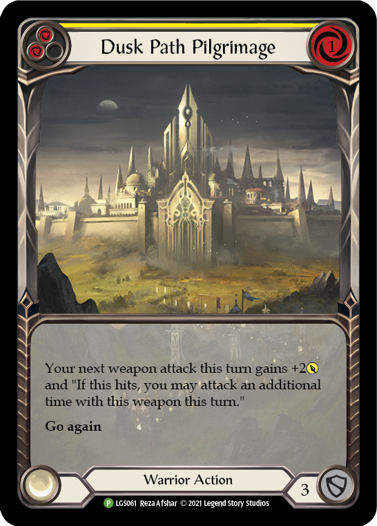 Dusk Path Pilgrimage (Yellow) [LGS061] (Promo)  Rainbow Foil | Card Citadel