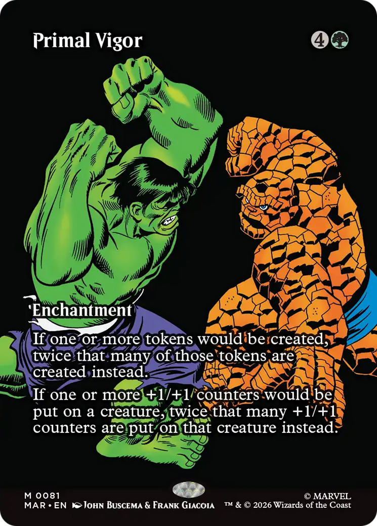 Primal Vigor (Borderless) [Marvel Universe: Eternal-Legal] | Card Citadel