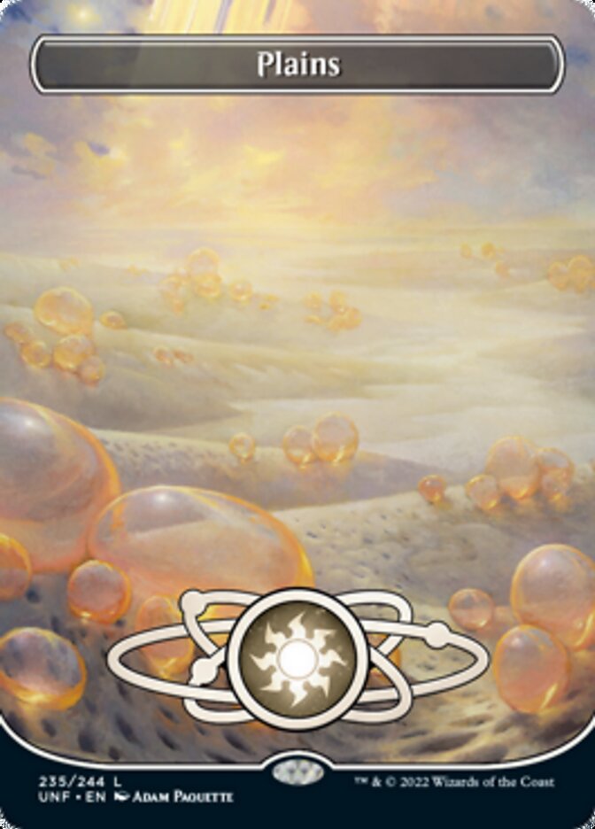 Plains (235) (Planetary Space-ic Land) [Unfinity] | Card Citadel