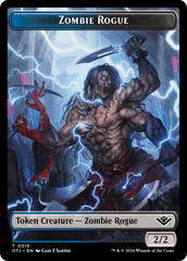 Zombie Rogue // Plot Double-Sided Token [Outlaws of Thunder Junction Tokens] | Card Citadel