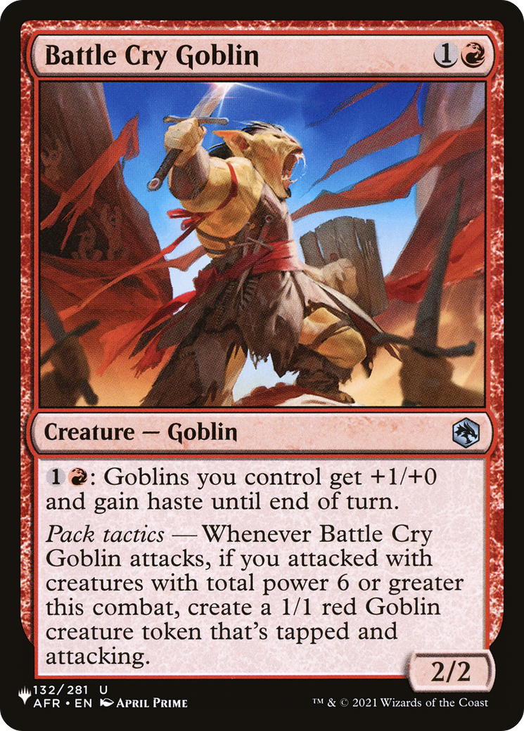 Battle Cry Goblin [The List Reprints] | Card Citadel