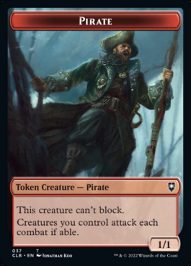 Pirate // Goblin Double-Sided Token [Commander Legends: Battle for Baldur's Gate Tokens] | Card Citadel