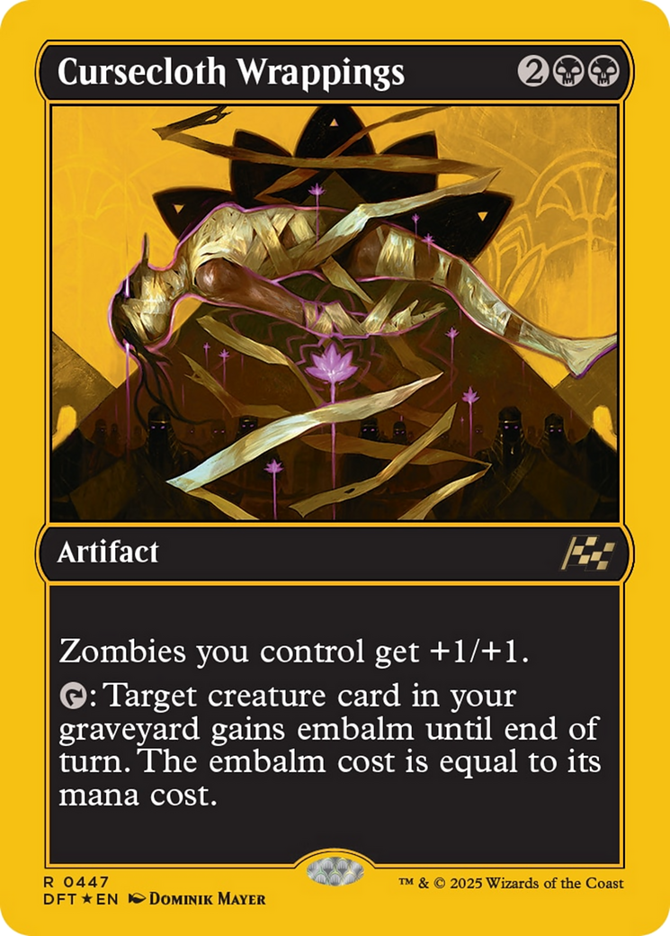Cursecloth Wrappings (First-Place Foil) [Aetherdrift] | Card Citadel
