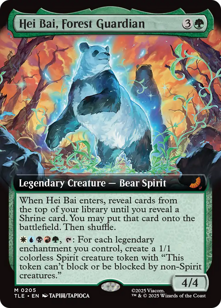 Hei Bai, Forest Guardian (Extended Art) [Avatar: The Last Airbender: Eternal-Legal] | Card Citadel