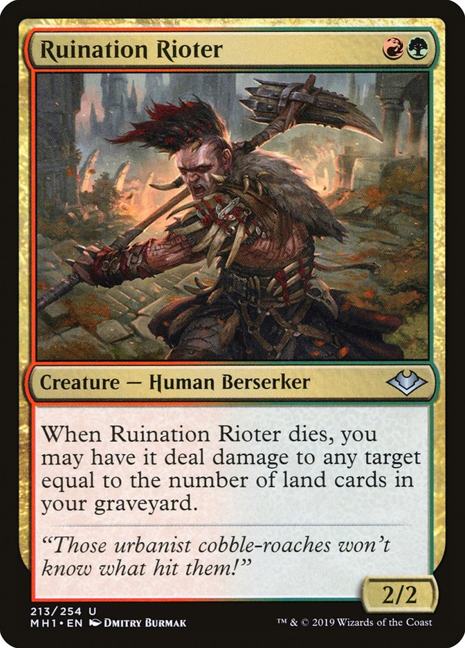 Ruination Rioter [Modern Horizons] | Card Citadel