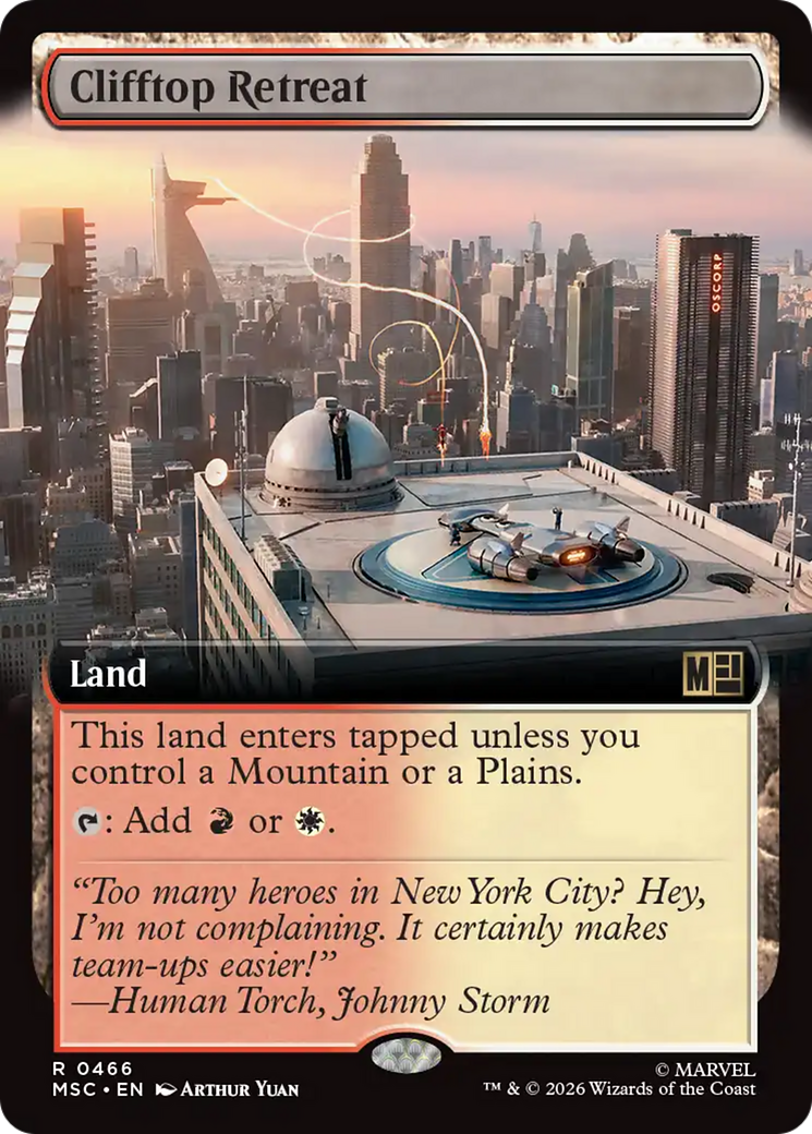 Clifftop Retreat (Extended Art) [Marvel Super Heroes Commander] | Card Citadel