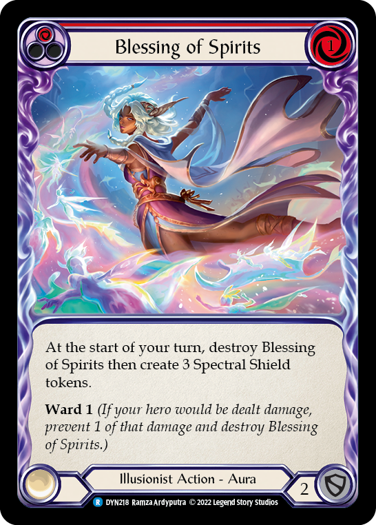 Blessing of Spirits (Red) [DYN218] (Dynasty) | Card Citadel