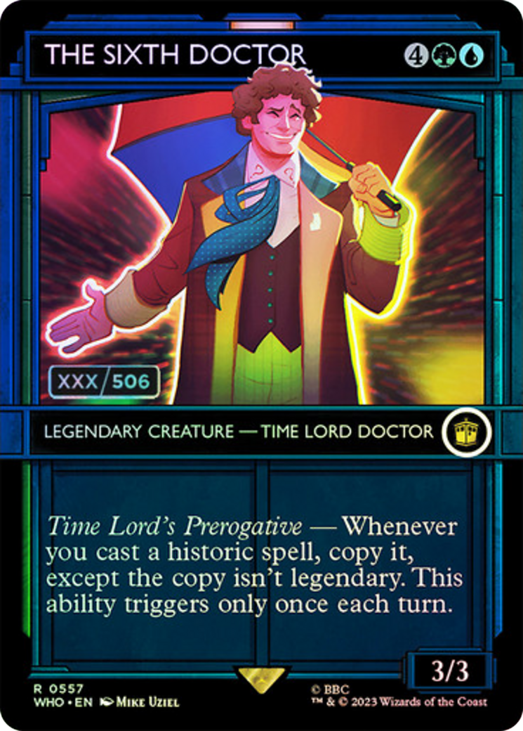 The Sixth Doctor (Serial Numbered) [Doctor Who] | Card Citadel