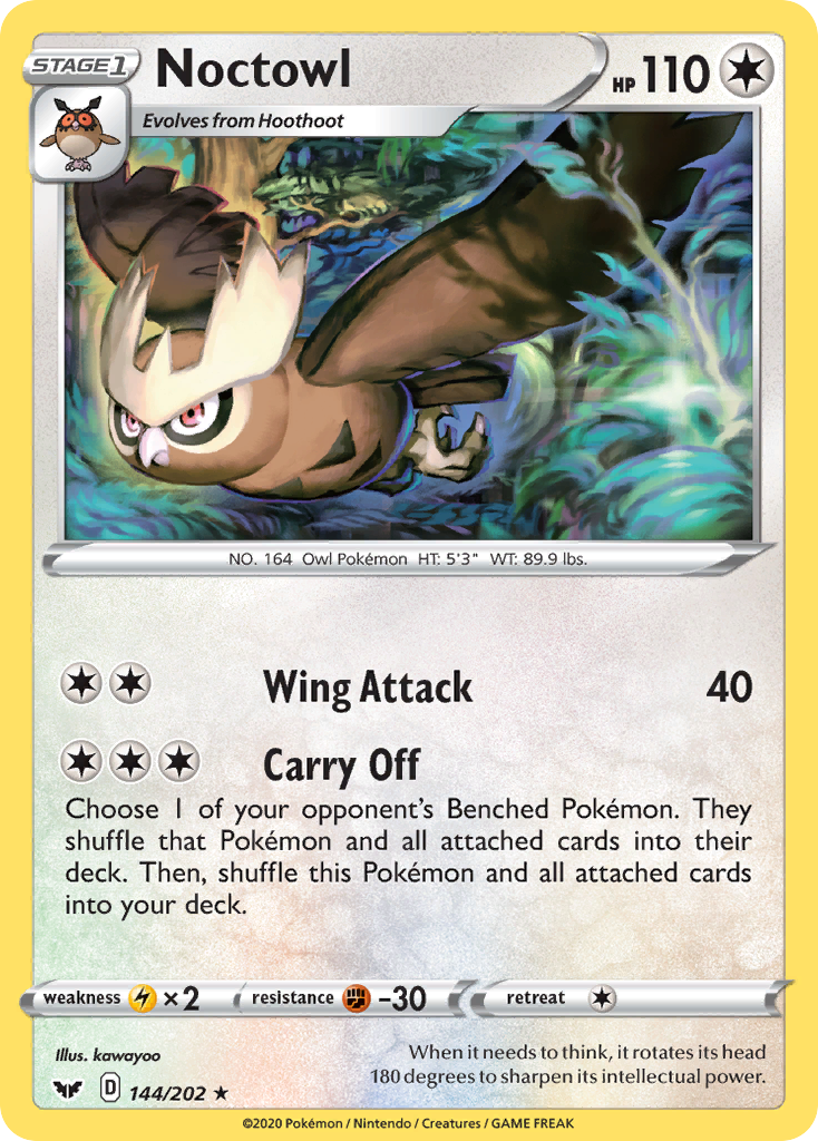 Noctowl (144/202) [Sword & Shield: Base Set] | Card Citadel
