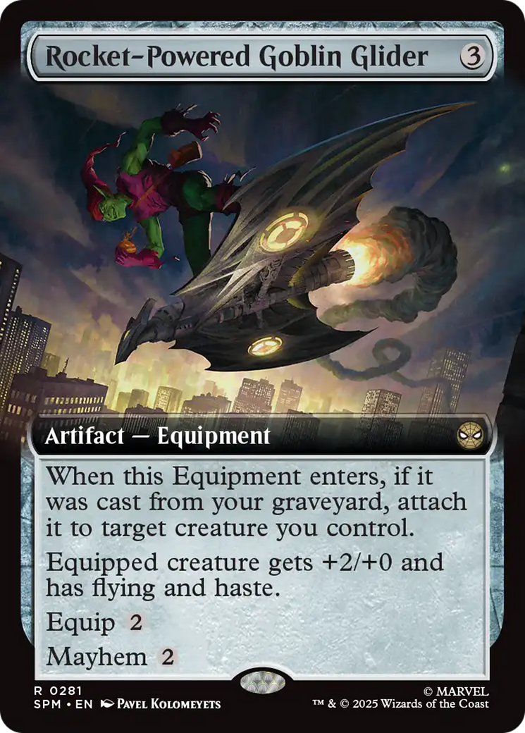 Rocket-Powered Goblin Glider (Extended Art) [Marvel's Spider-Man] | Card Citadel