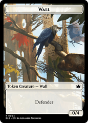 Wall // Intrepid Rabbit Double-Sided Token [Bloomburrow Tokens] | Card Citadel