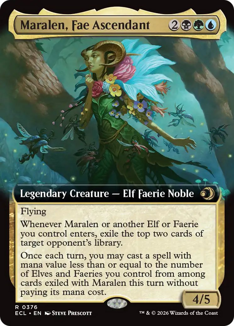Maralen, Fae Ascendant (Extended Art) [Lorwyn Eclipsed] | Card Citadel