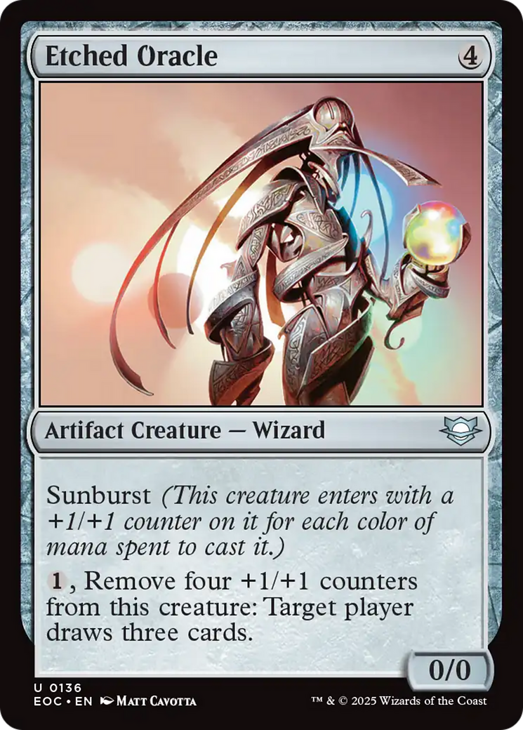 Etched Oracle [Edge of Eternities Commander] | Card Citadel