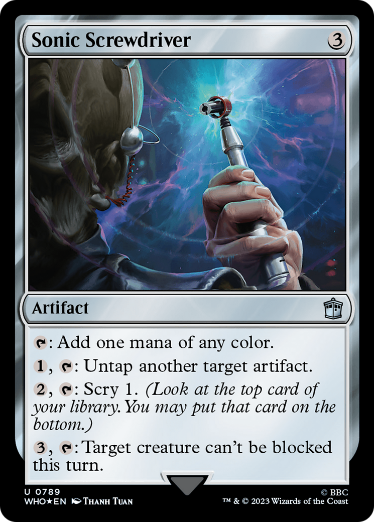 Sonic Screwdriver (0789) (Surge Foil) [Doctor Who] | Card Citadel