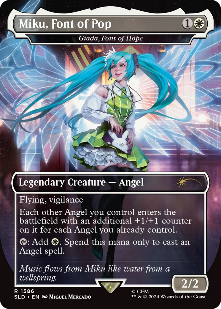 Miku, Font of Pop - Giada, Font of Hope (Japanese Rainbow Foil) [Secret Lair Drop Series] | Card Citadel