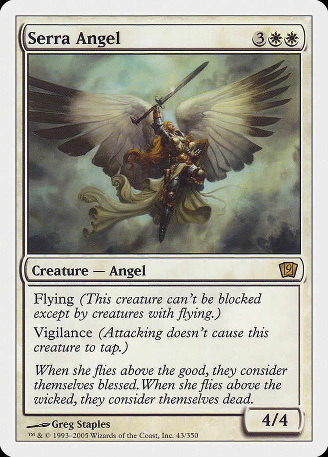 Serra Angel (9th Edition) [Oversize Cards] | Card Citadel
