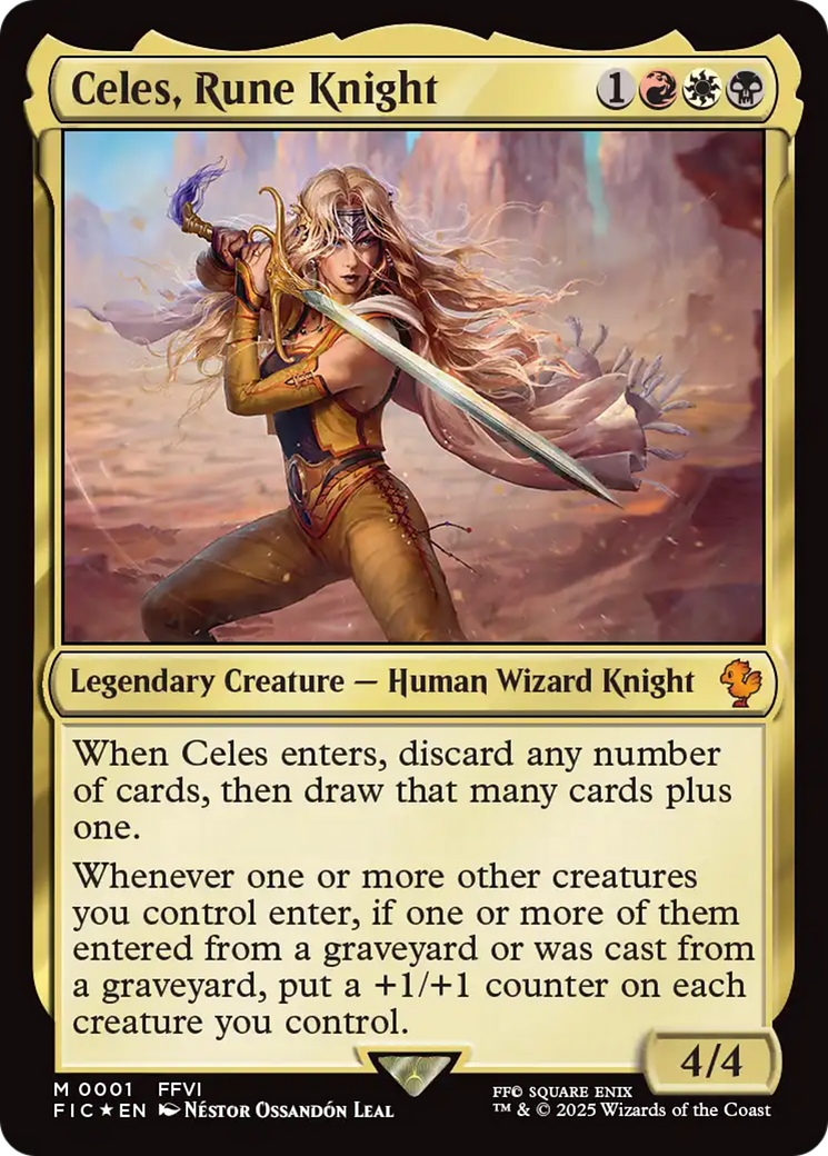 Celes, Rune Knight (0001) [FINAL FANTASY Commander] | Card Citadel