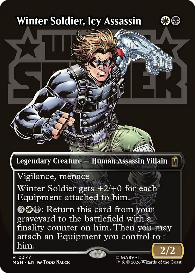 Winter Soldier, Icy Assassin (Borderless) [Marvel Super Heroes] | Card Citadel
