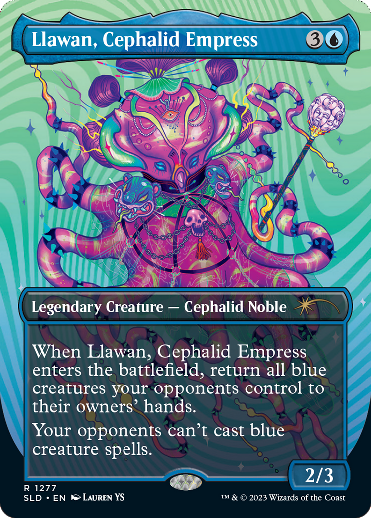 Llawan, Cephalid Empress (Borderless) [Secret Lair Drop Series] | Card Citadel