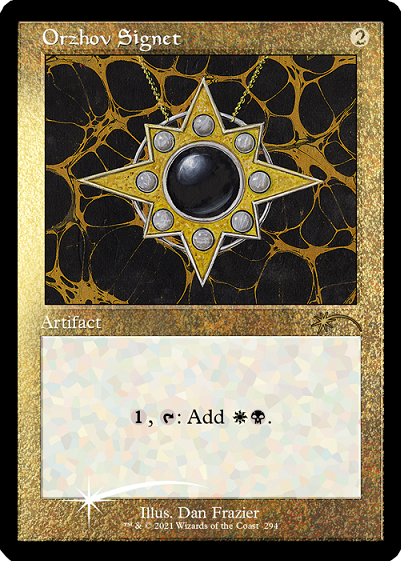 Orzhov Signet (Retro) (Foil Etched) [Secret Lair Drop Series] | Card Citadel