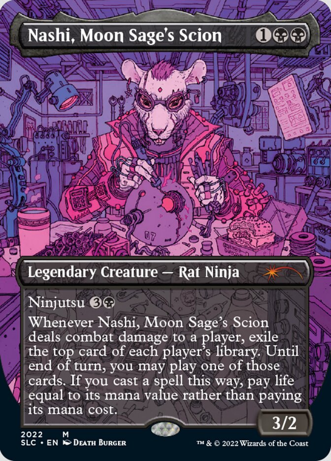 Nashi, Moon Sage's Scion (Borderless) [Secret Lair Countdown Kit] | Card Citadel