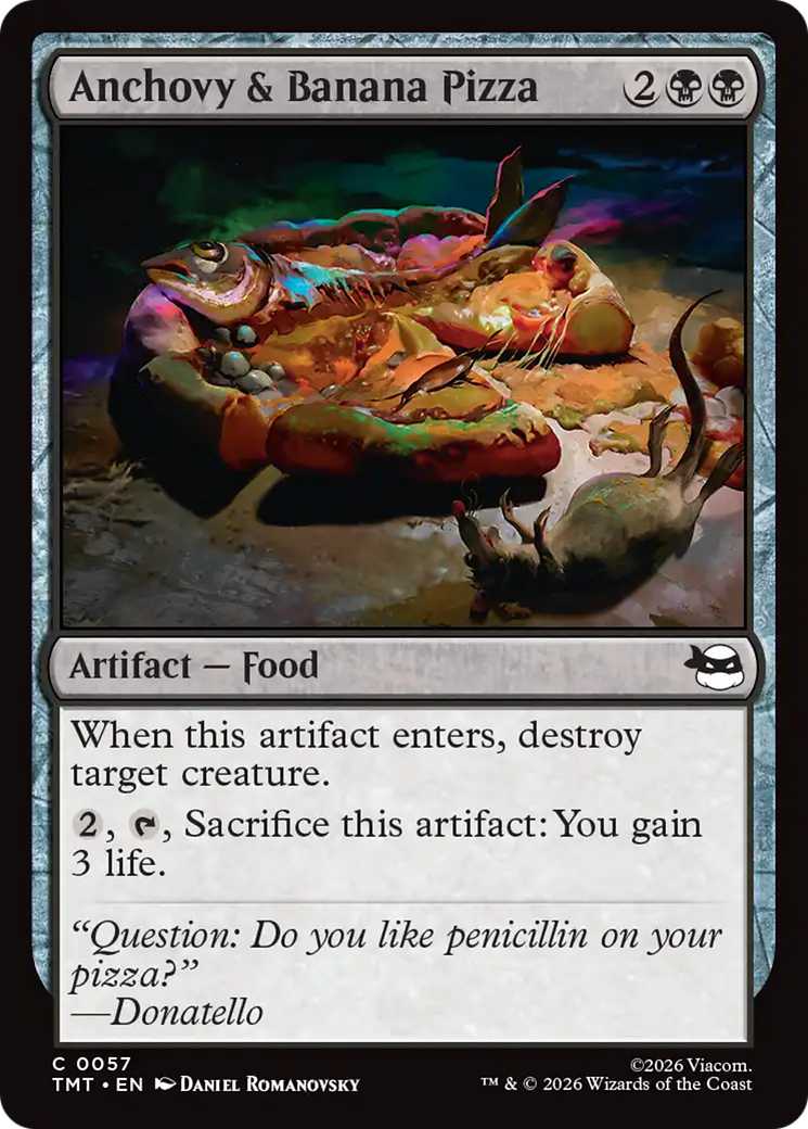 Anchovy & Banana Pizza [Teenage Mutant Ninja Turtles] | Card Citadel