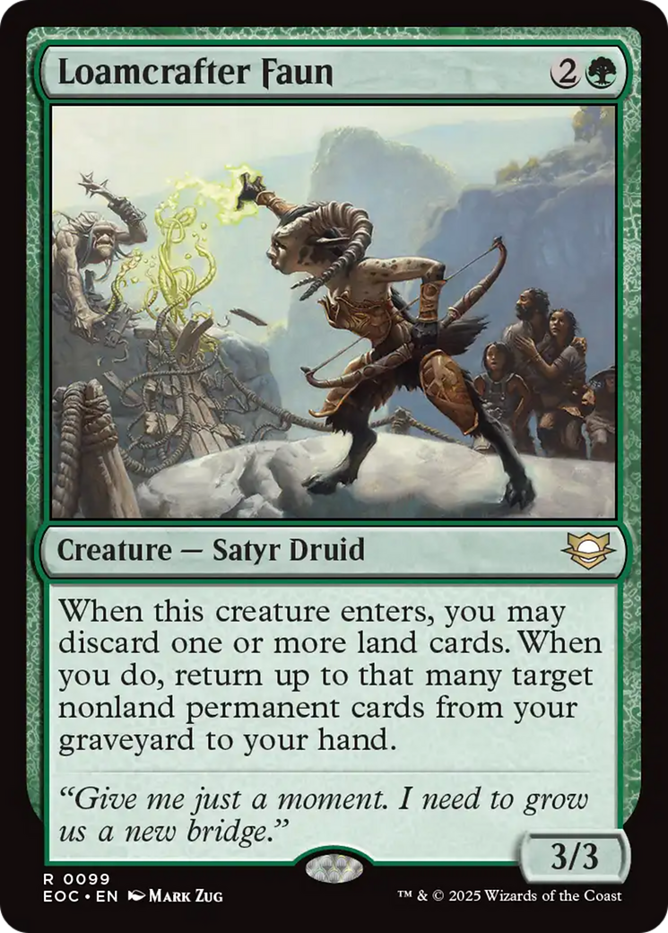 Loamcrafter Faun [Edge of Eternities Commander] | Card Citadel