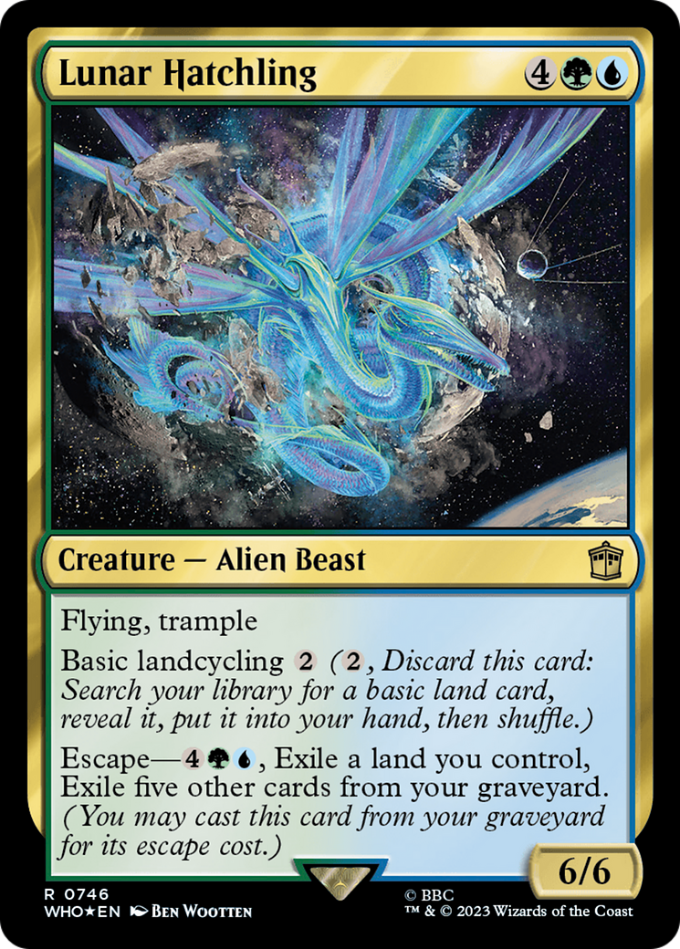 Lunar Hatchling (Surge Foil) [Doctor Who] | Card Citadel