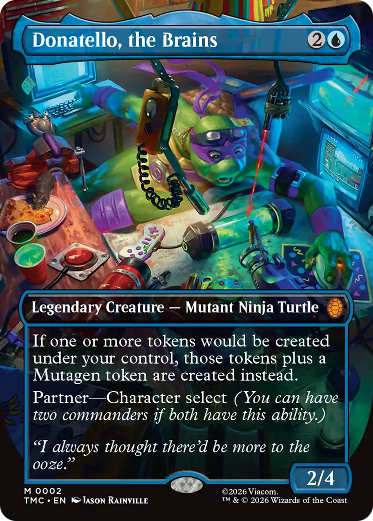 Donatello, the Brains (Borderless) [Teenage Mutant Ninja Turtles Commander] | Card Citadel
