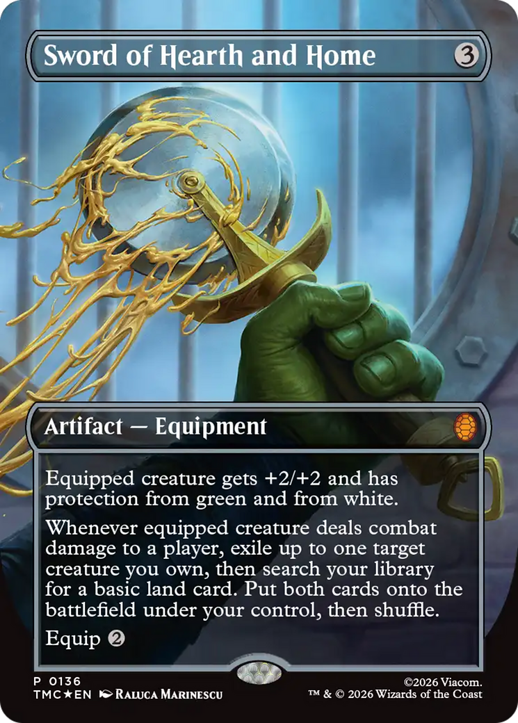 Sword of Hearth and Home (Borderless) [Teenage Mutant Ninja Turtles Promos] | Card Citadel