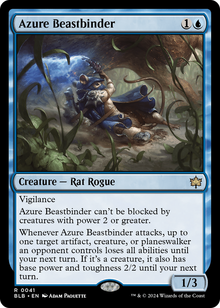 Azure Beastbinder [Bloomburrow] | Card Citadel