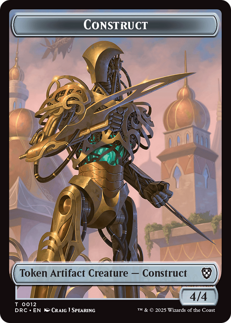 Construct // Beast (0011) Double-Sided Token [Aetherdrift Tokens] | Card Citadel