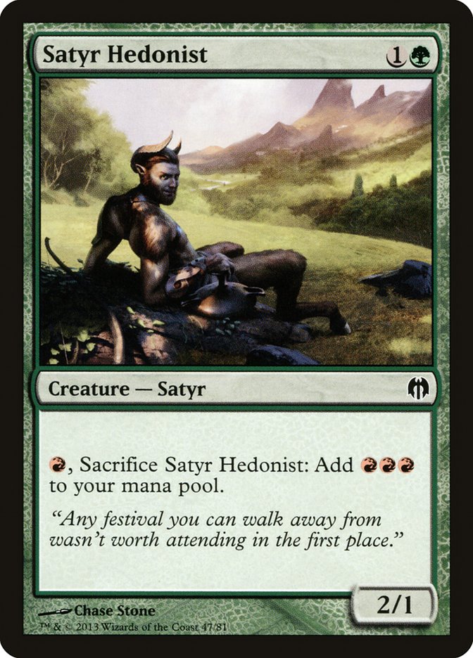 Satyr Hedonist [Duel Decks: Heroes vs. Monsters] | Card Citadel