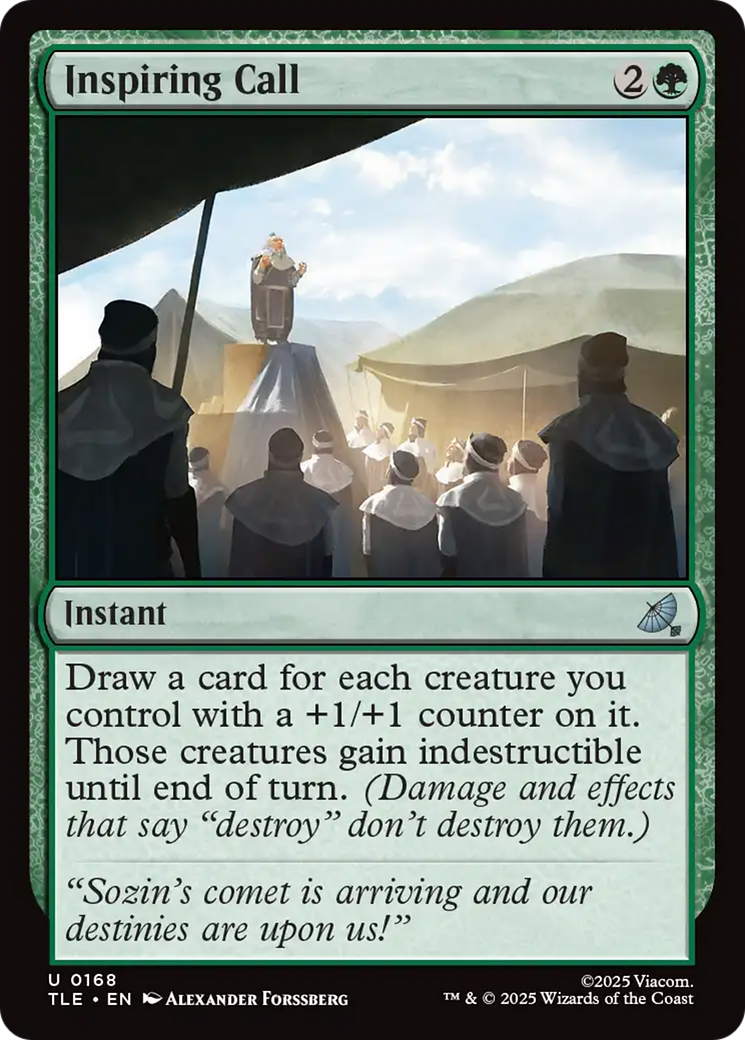 Inspiring Call [Avatar: The Last Airbender: Eternal-Legal] | Card Citadel