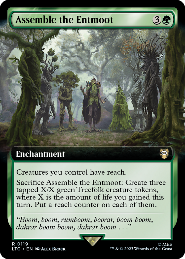 Assemble the Entmoot (Extended Art) [The Lord of the Rings: Tales of Middle-Earth Commander] | Card Citadel