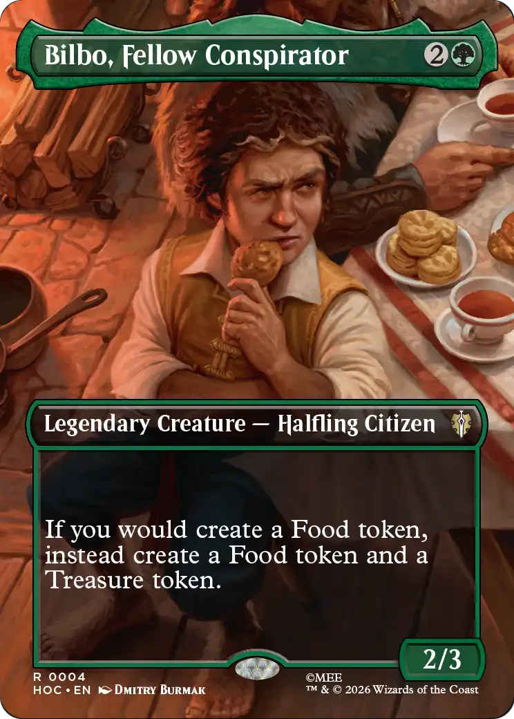 Bilbo, Fellow Conspirator (Borderless) [The Hobbit: Eternal-Legal] | Card Citadel
