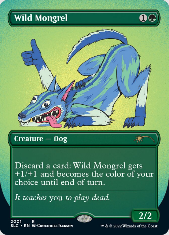 Wild Mongrel (Borderless) [Secret Lair Countdown Kit] | Card Citadel