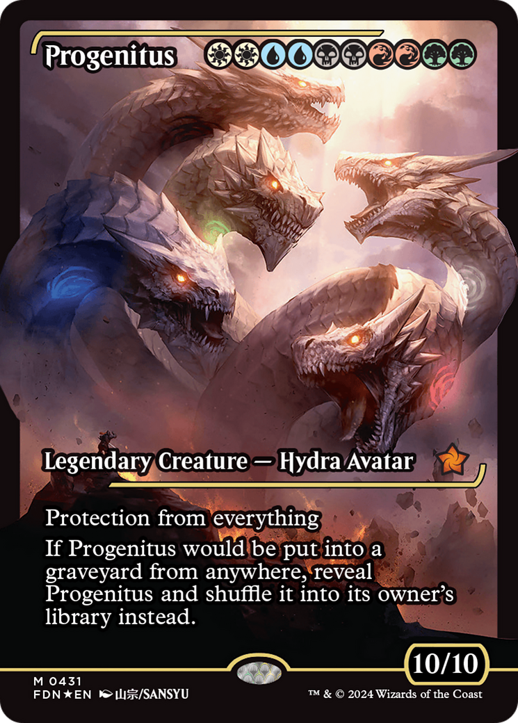 Progenitus (Showcase) [Foundations] | Card Citadel