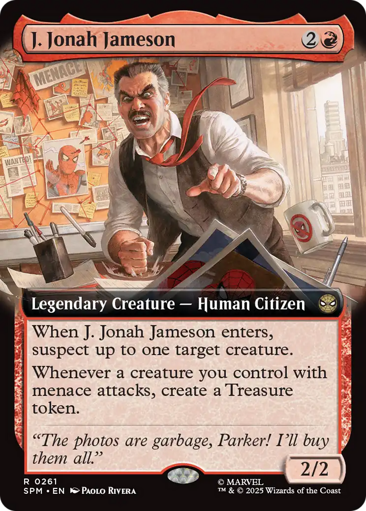 J. Jonah Jameson (Extended Art) [Marvel's Spider-Man] | Card Citadel