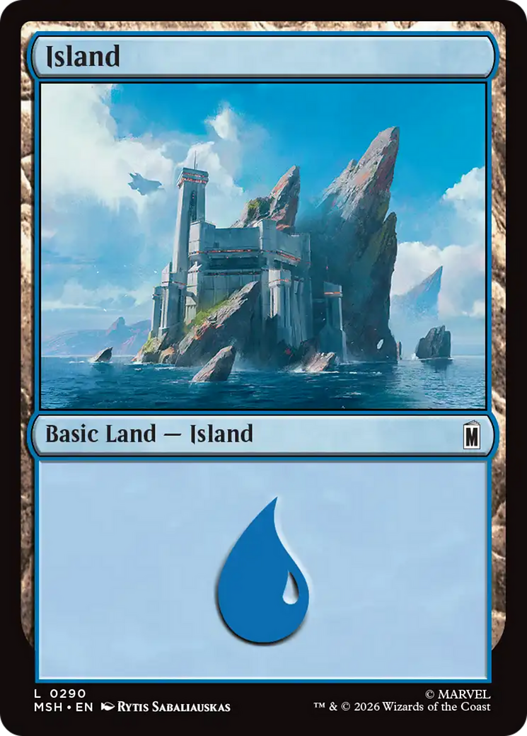 Island (0290) [Marvel Super Heroes] | Card Citadel