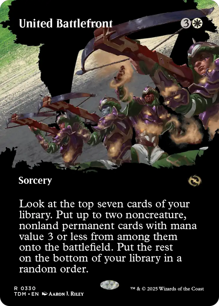 United Battlefront (Borderless) [Tarkir: Dragonstorm] | Card Citadel