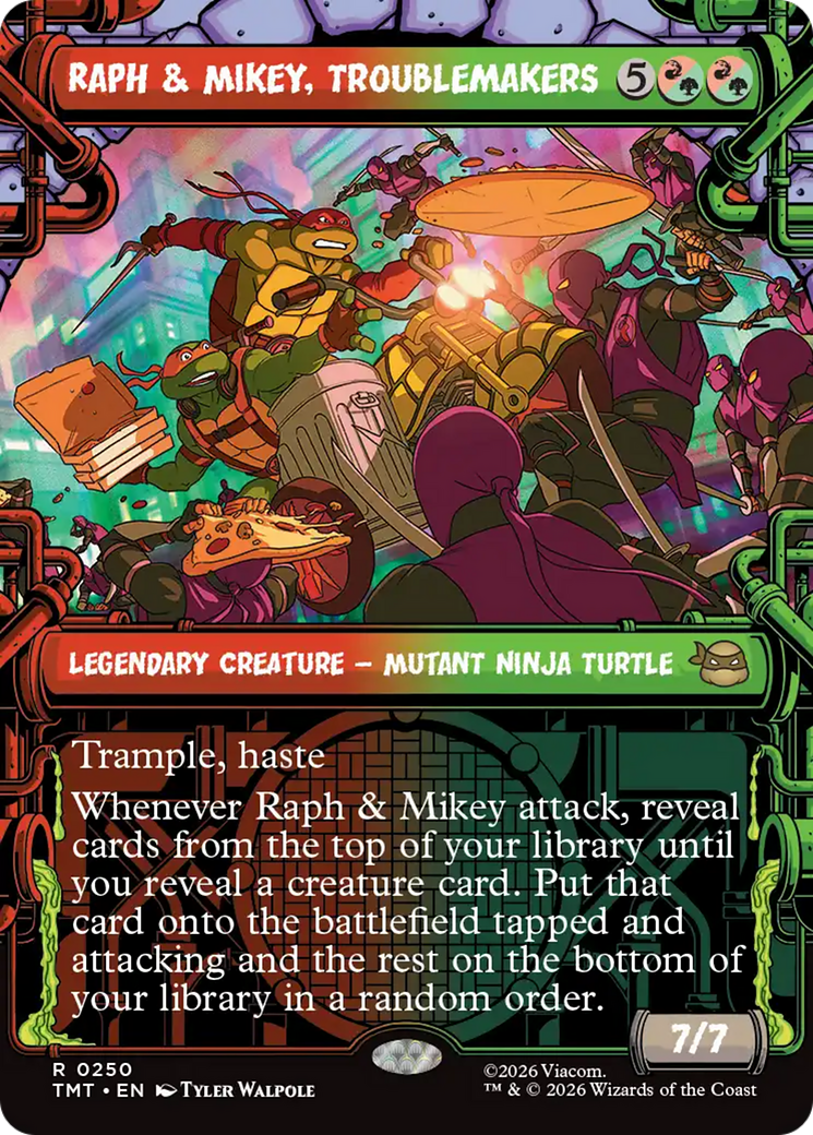 Raph & Mikey, Troublemakers (Showcase) [Teenage Mutant Ninja Turtles] | Card Citadel