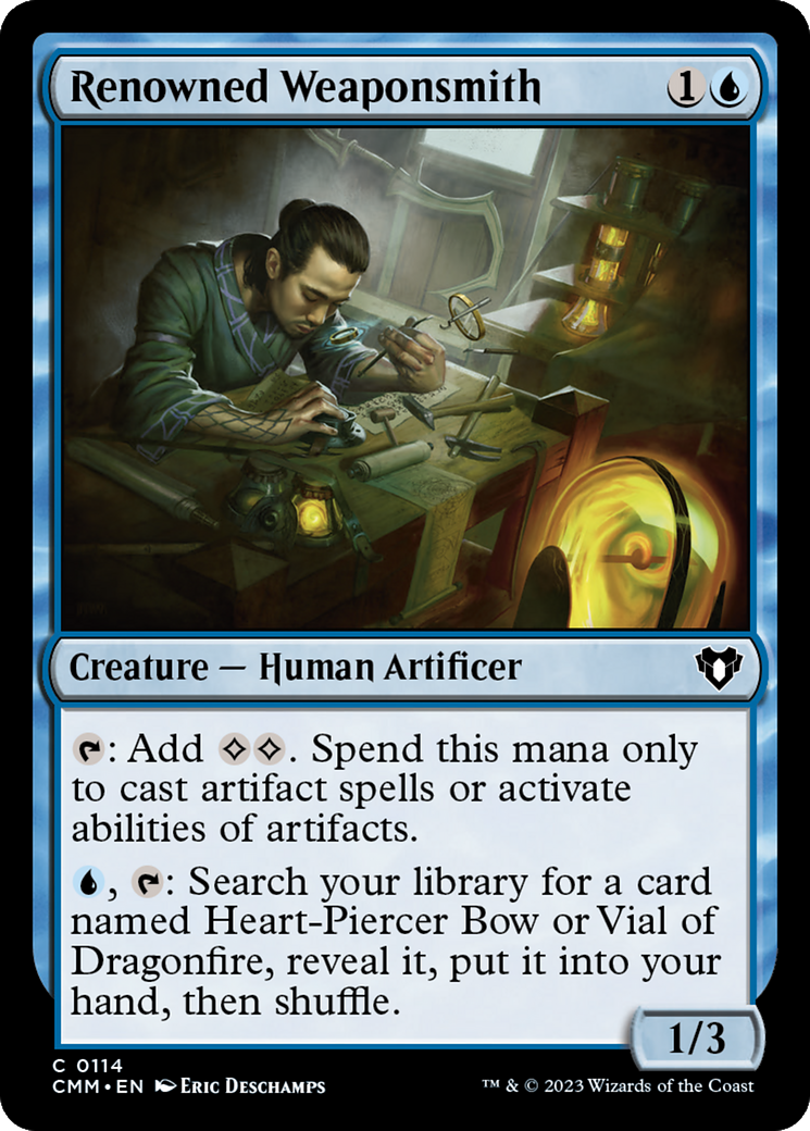 Renowned Weaponsmith [Commander Masters] | Card Citadel