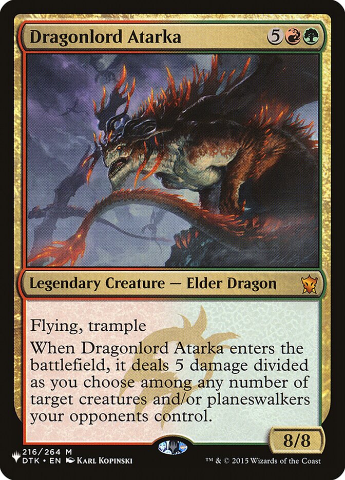 Dragonlord Atarka [The List] | Card Citadel