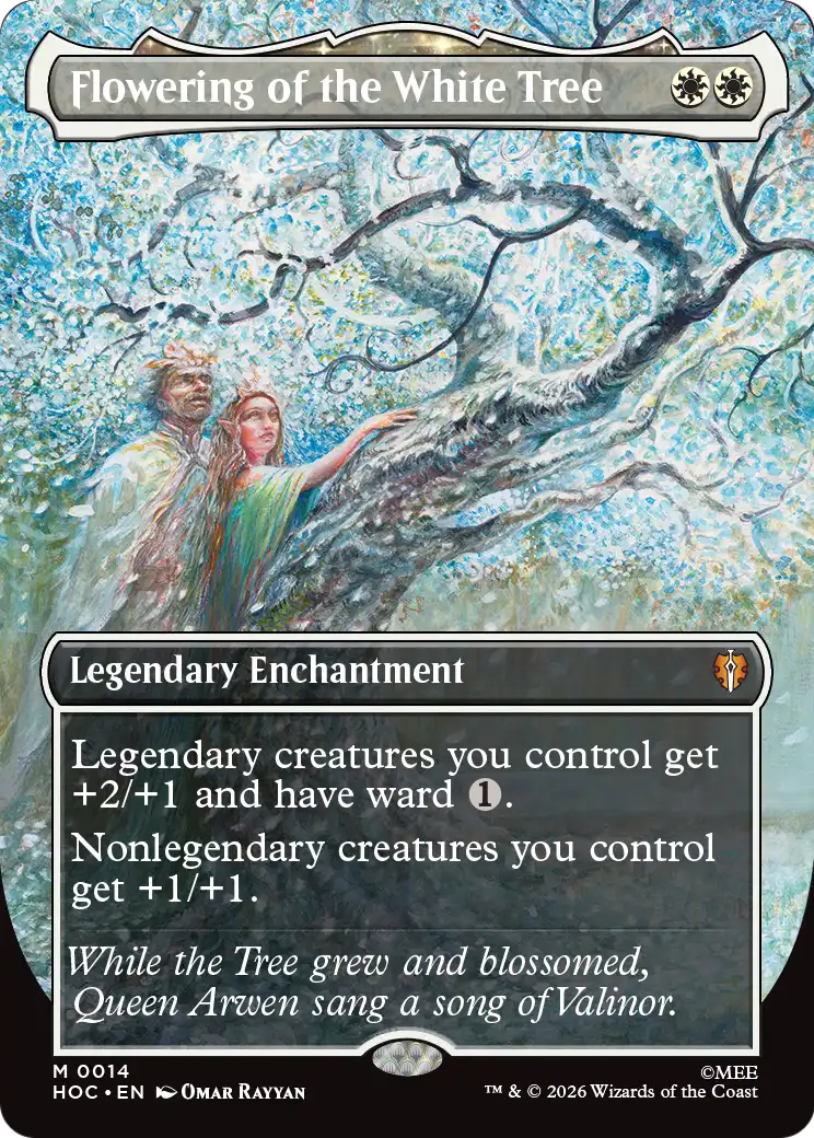 Flowering of the White Tree (Borderless) [The Hobbit: Eternal-Legal] | Card Citadel