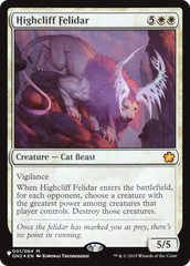 Highcliff Felidar [The List] | Card Citadel