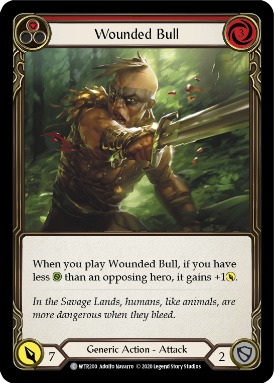 Wounded Bull (Red) [U-WTR200] (Welcome to Rathe Unlimited)  Unlimited Normal | Card Citadel