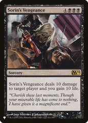 Sorin's Vengeance [The List] | Card Citadel